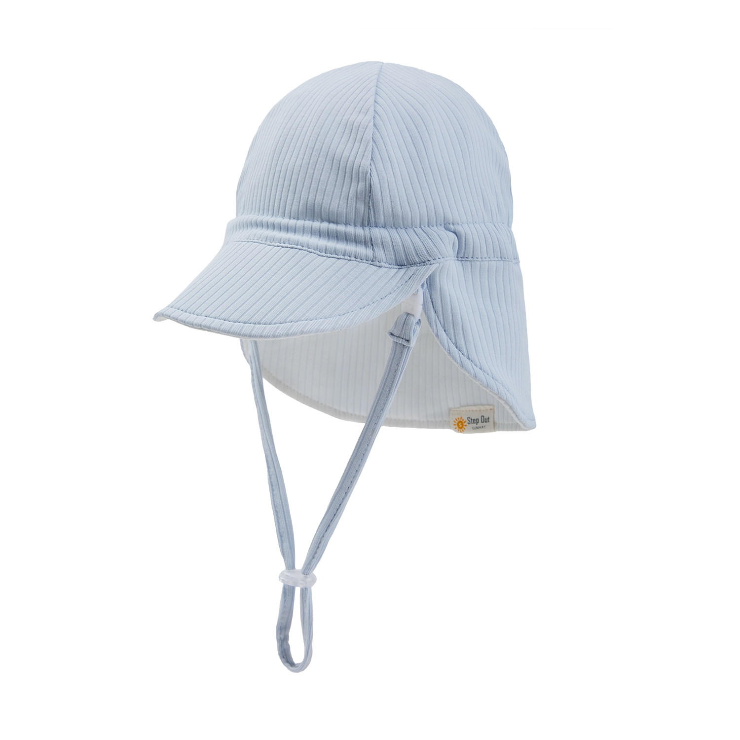 Sky Breeze (Blue/White) Flap Cap Summer
