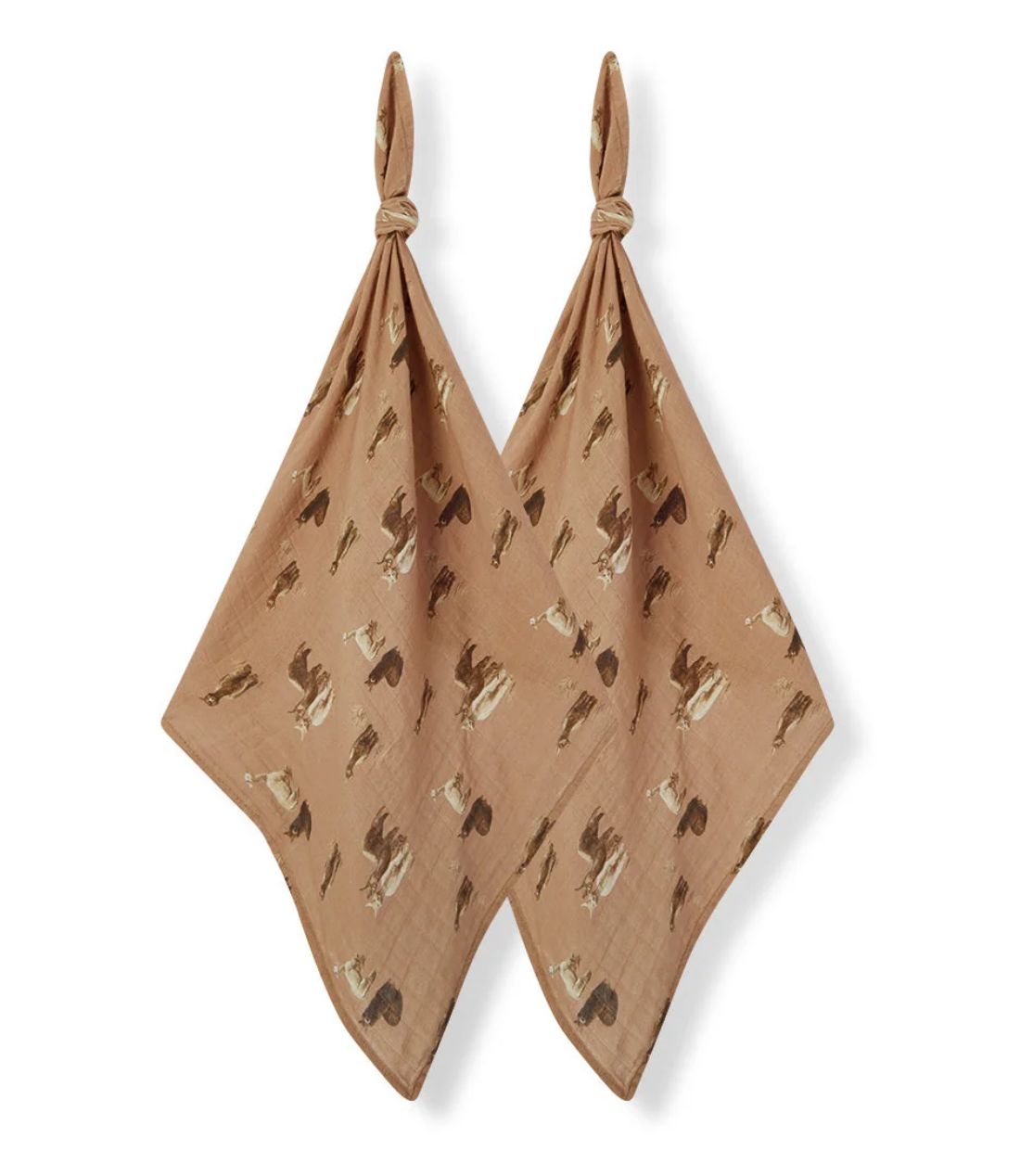 Alpaca Organic Cotton Two-Piece Burp Cloth Set
