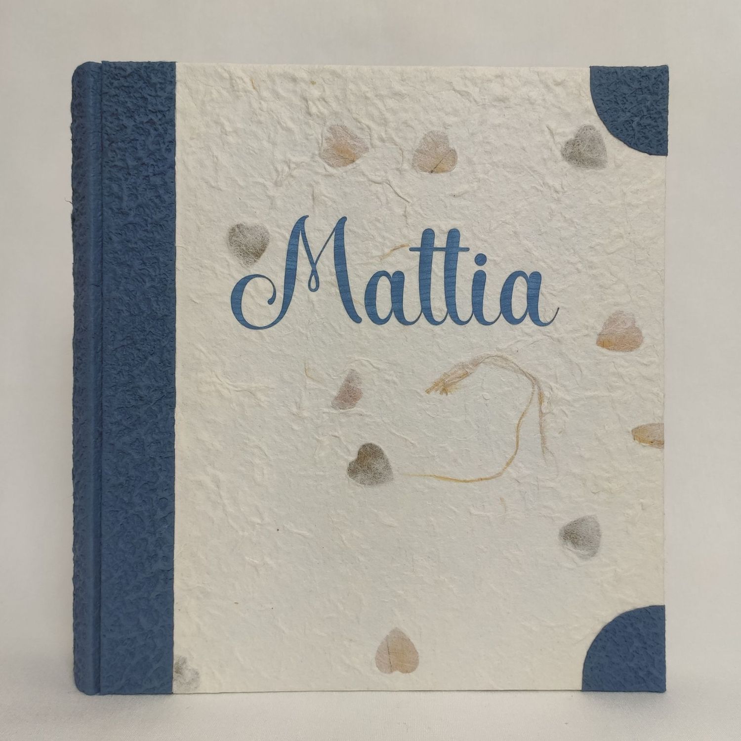 Album fotografico carta di riso cuori e nome