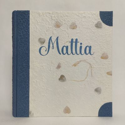 Album fotografico carta di riso cuori e nome