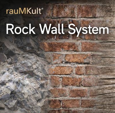 Rock Wall System – strukturierte Wandoberflächen in Fels-, Ziegel- und Holzoptik