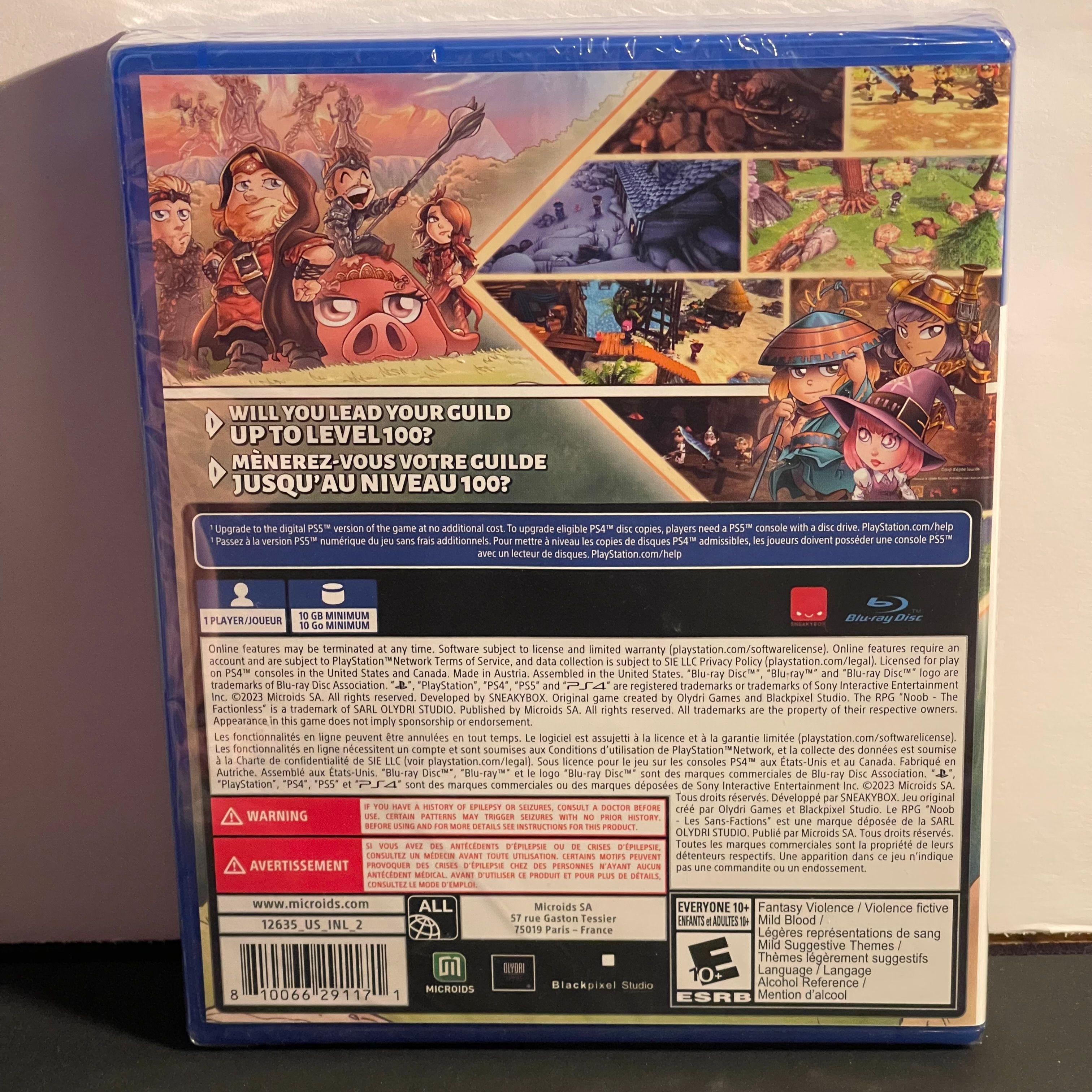 Noob: The Factionless | PS4 | Brand New, Sealed