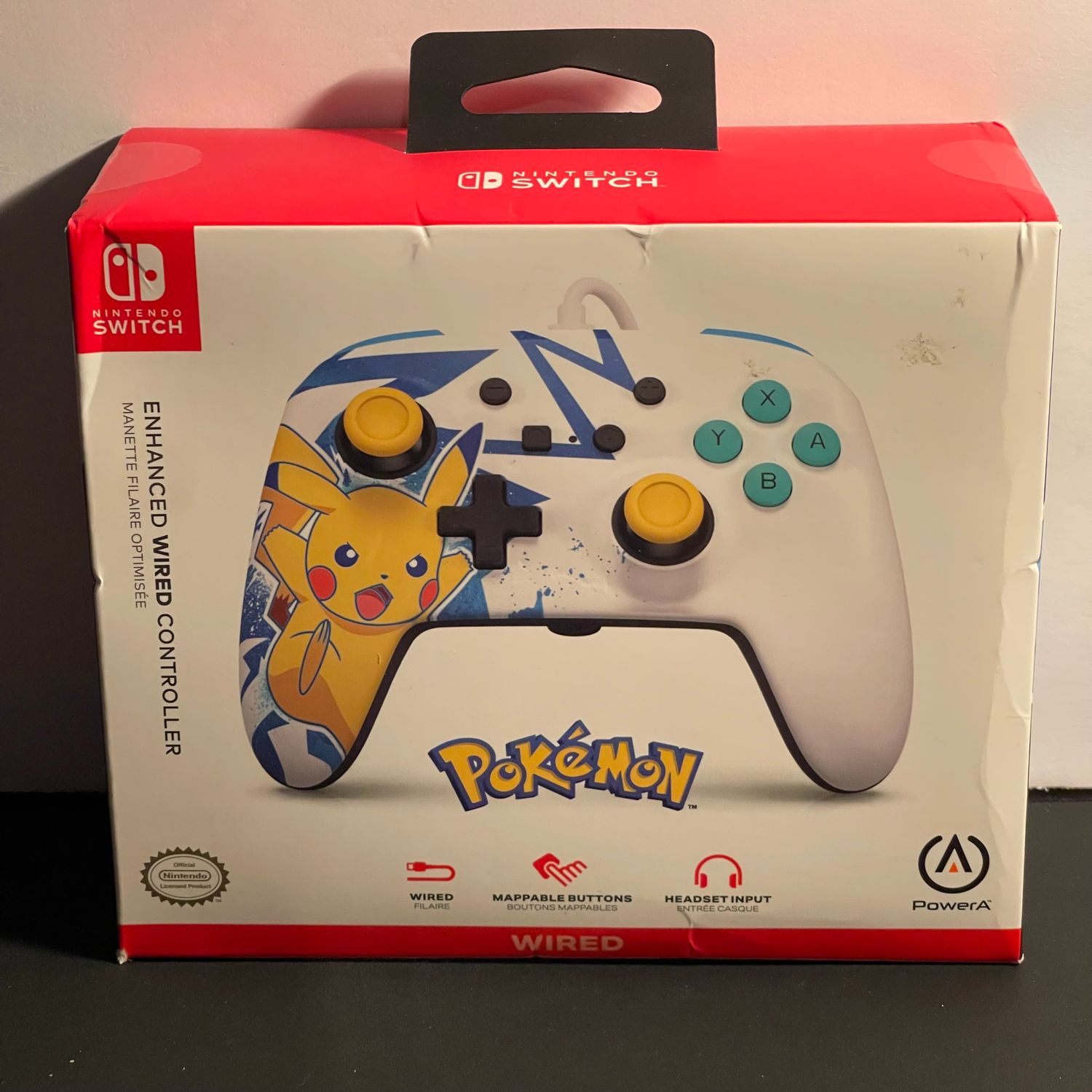 PowerA Enhanced Wired Controller | Switch | Pikachu High Voltage | Brand New