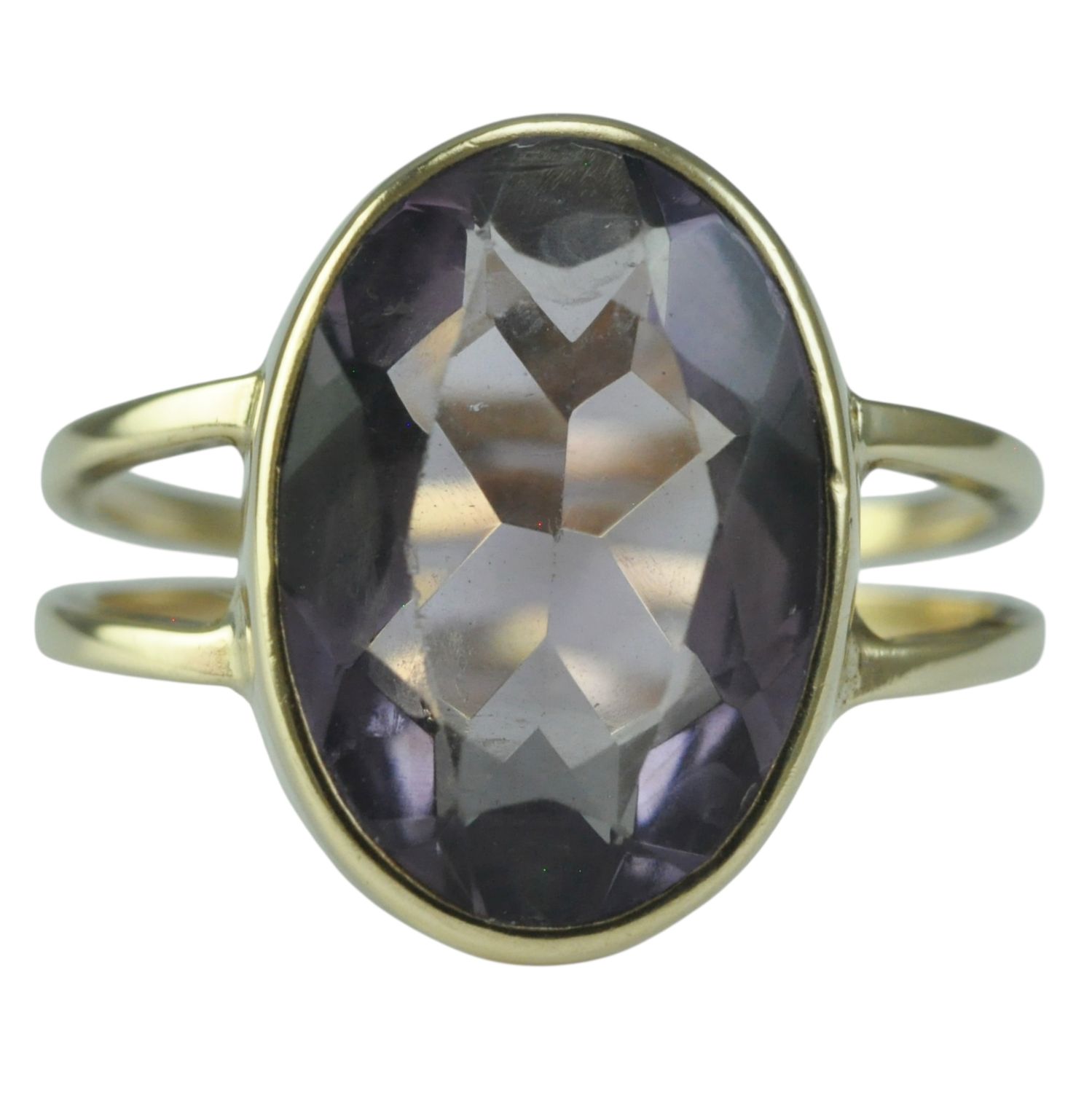 Vintage 9ct Gold Amethyst Ring