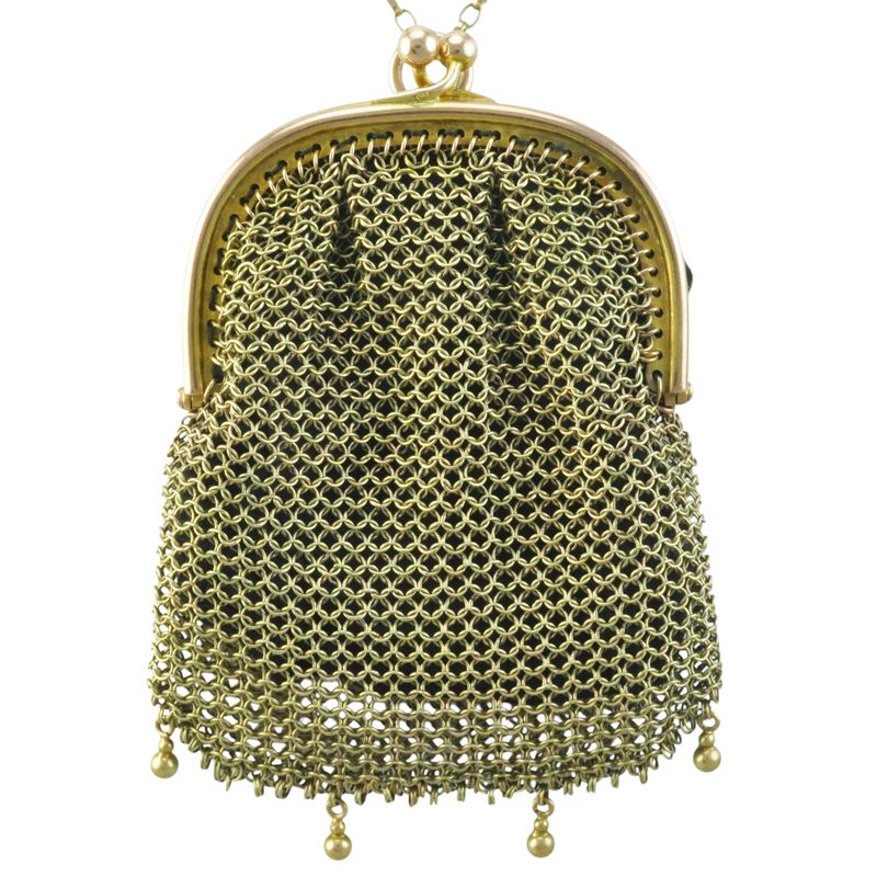 9ct Gold Woven Coin Purse