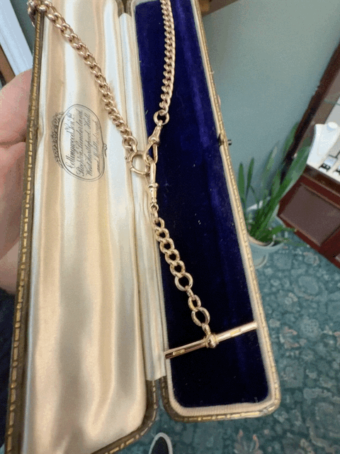 Antique 15ct and 9ct Rose Gold T-Bar Extender