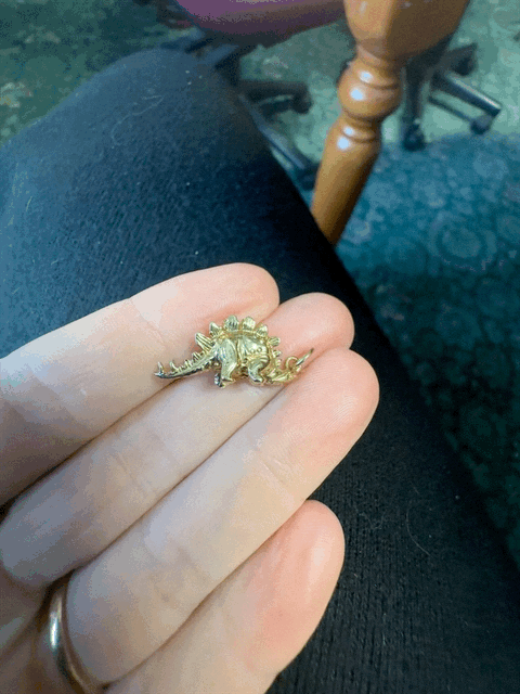 9ct Gold Dinosaur Charm