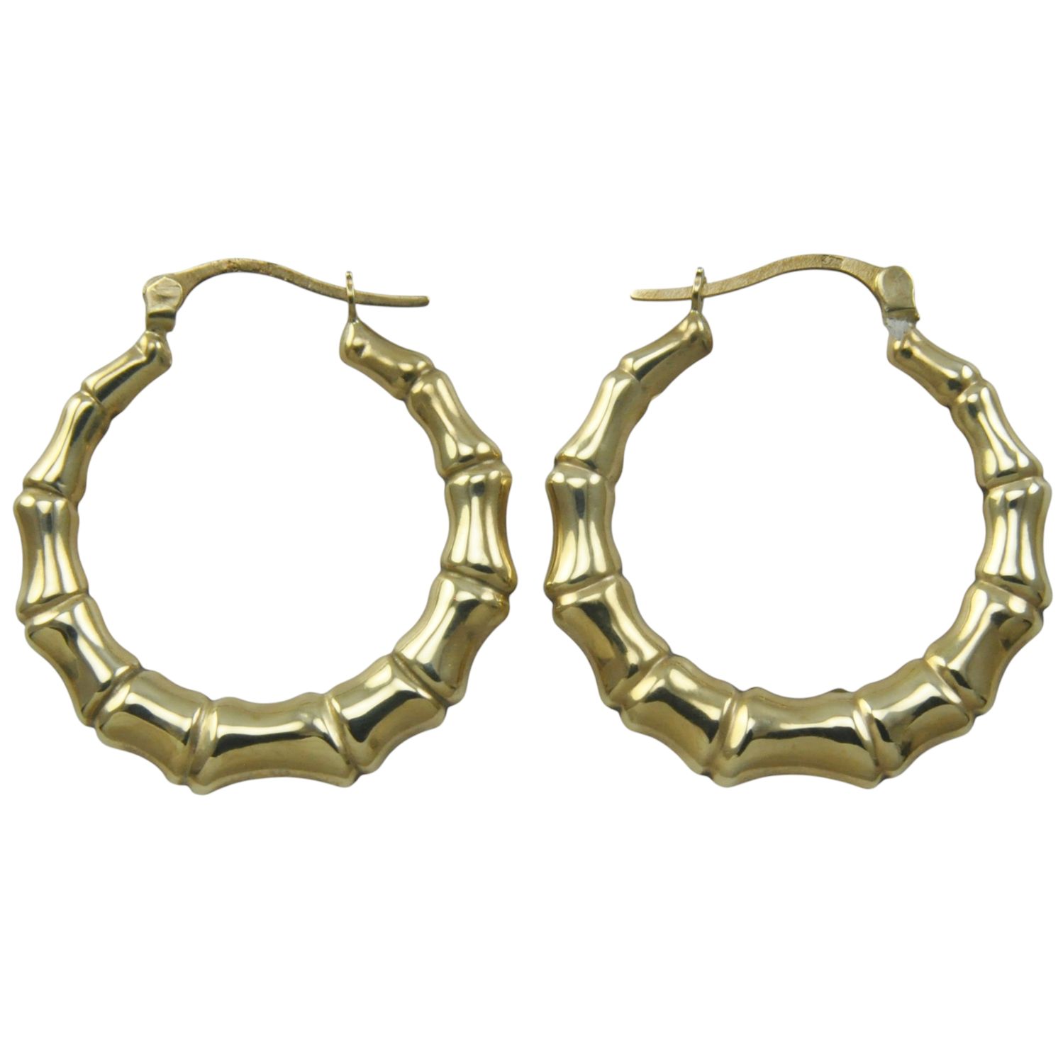9ct Gold Graduated Hoops