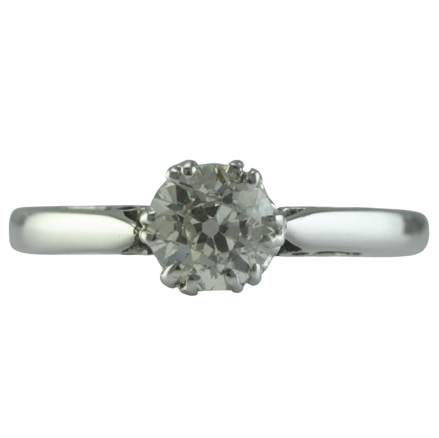 18ct and Platinum Antique Solitaire Engagement Ring