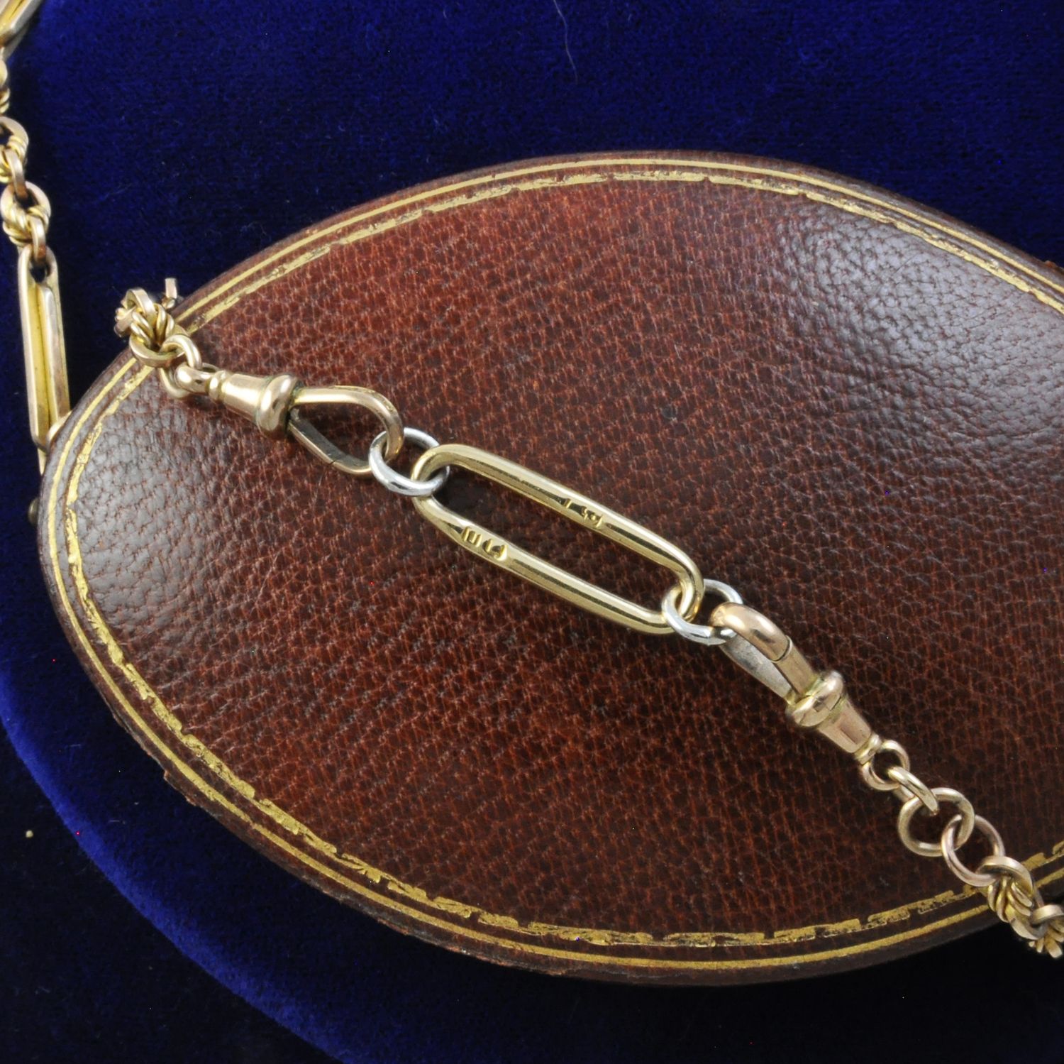 Antique 18ct Gold and Silver Chain Extender
