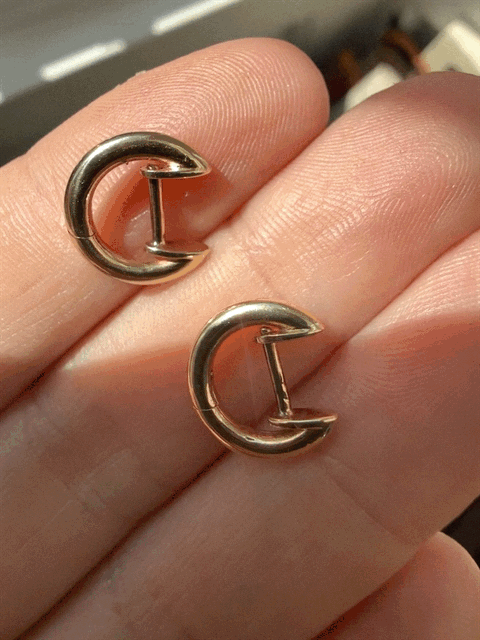 9ct Gold Huggie Hoops