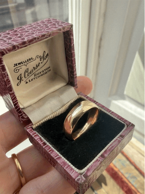 9ct Gold Wide Wedding Band
