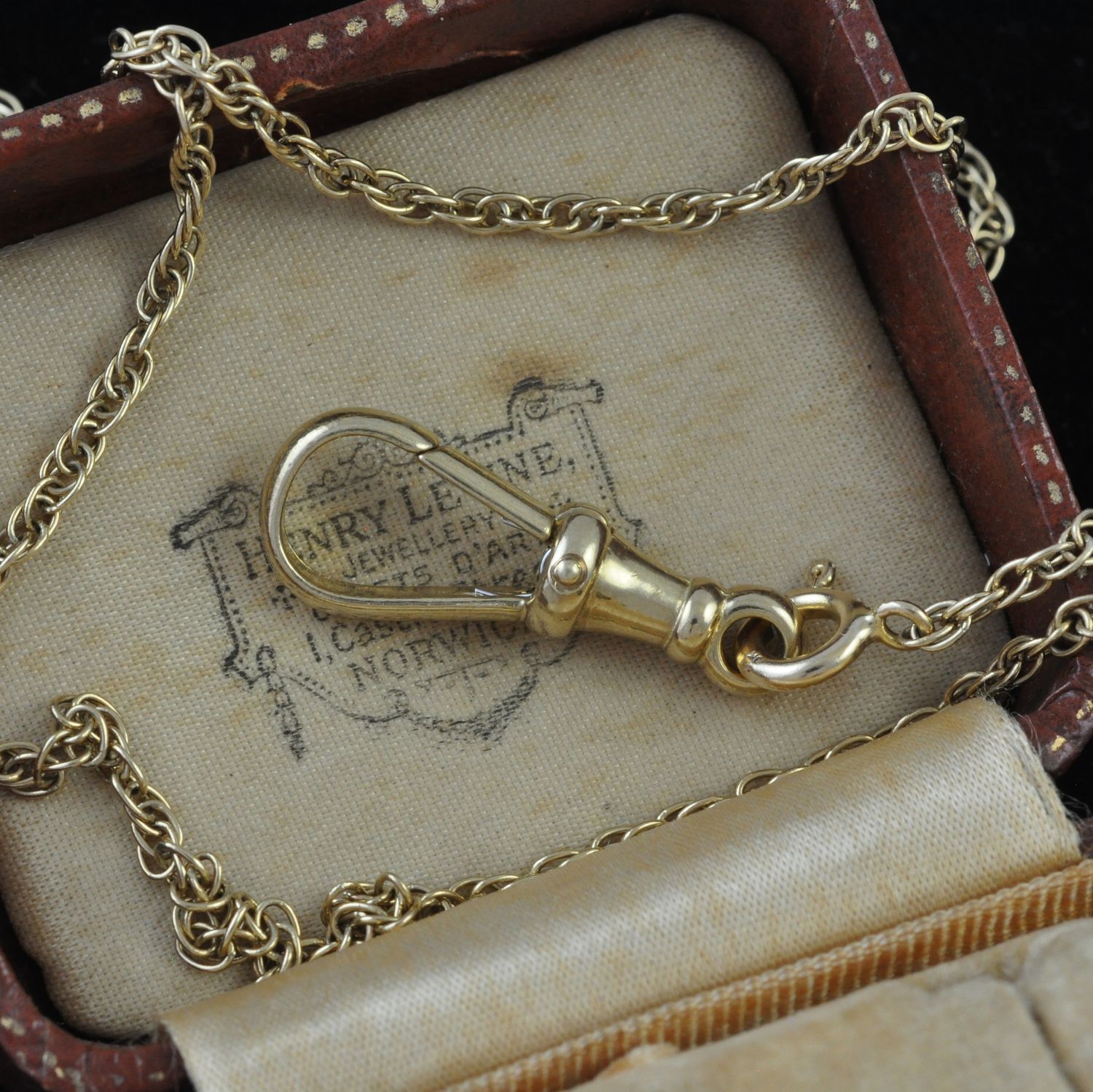 Vintage Large 9ct Gold Dog Clasp