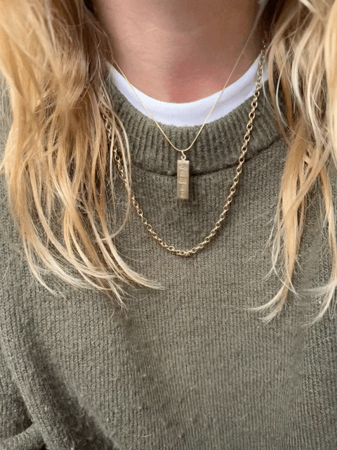 Vintage 9ct Gold Ingot Pendant