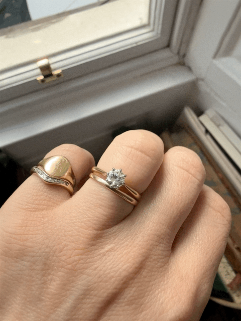 18ct Gold and Platinum Engagement Ring