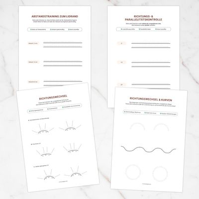 Abstand & Richtungswechsel Training | Wimpernverlängerung | 4 Seiten PDF