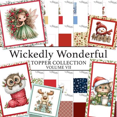 Christmas Wickedly Wonderful Toppers & Sentiments Collections