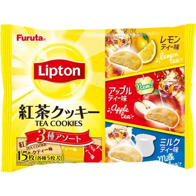 Furuta Lipton Tea Cookies Assortment 15pcs (3 Flavors)