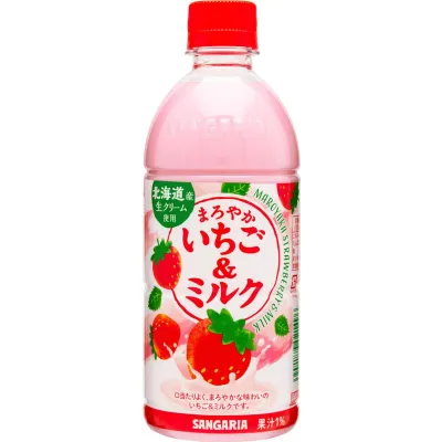 Sangaria Maroyaka Strawberry &amp; Milk Drink 500ml