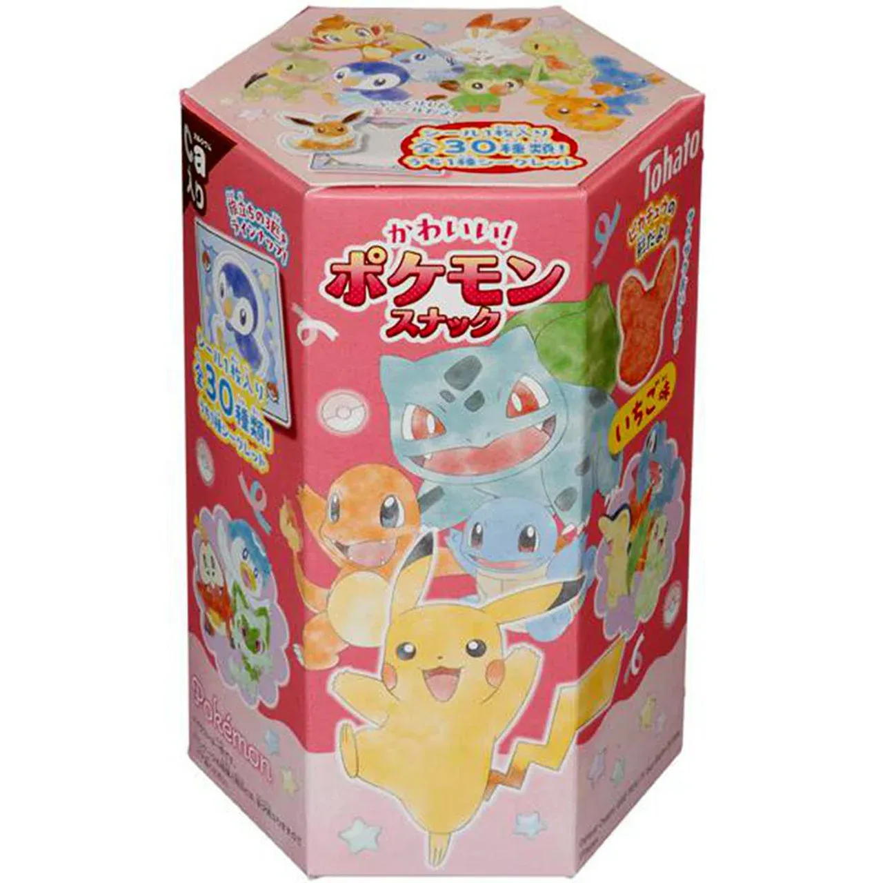 Tohato Cute Pokémon Corn Puff Snack Strawberry Flavor 23g