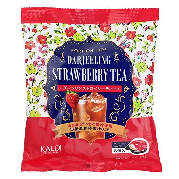 KALDI Darjeeling Strawberry Tea Portion 88g (11g × 8)