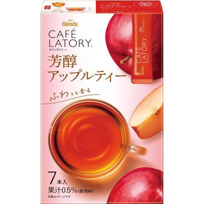 AGF Blendy Cafe Latory Stick Fragrant Apple Tea 7 Sticks (6.5g × 7)