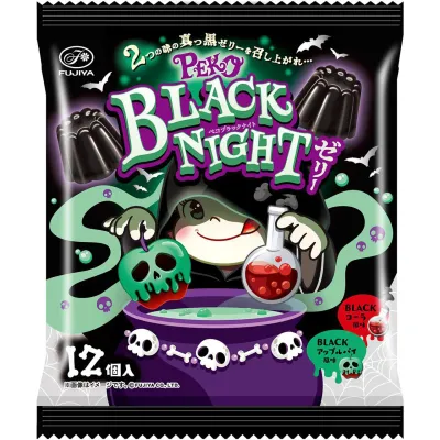 Fujiya Peko BLACK NIGHT Jelly Assort 16g x 12 Pieces Fujiya Peko BLACK NIGHT Jelly Assort 16g x 12 Pieces