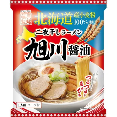 Fujiwara Seimen Hokkaido Niboshi-Dried Asahikawa Shoyu Ramen 1 Serving Fujiwara Seimen Hokkaido Niboshi-Dried Asahikawa Shoyu Ramen 1 Serving