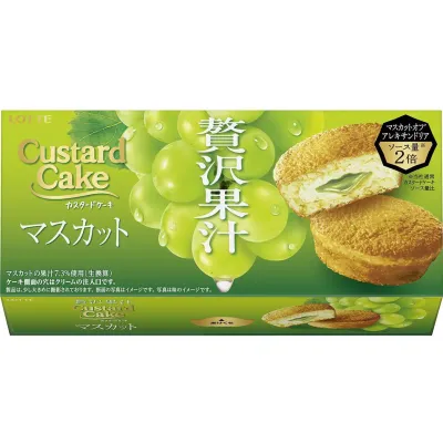 Lotte Custard Cake Rich Muscat 6pcs