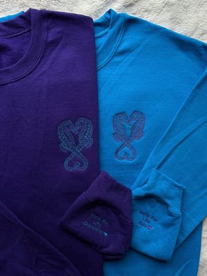 Seahorse Love Embroidery Set - custom sleeve embroidery