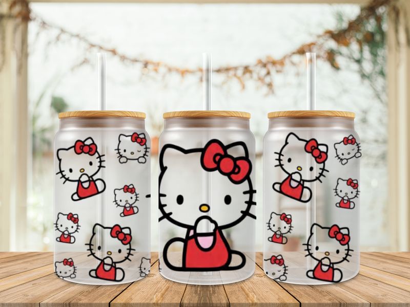 Hello Kitty Red Uv Dtf Wrap