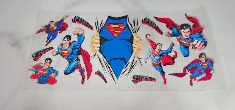 Double Sided Uv Dtf Wrap - Superman
