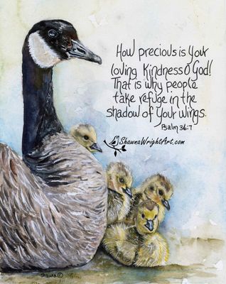 "Psalm 36:7" (Signed &amp; Numbered Print)