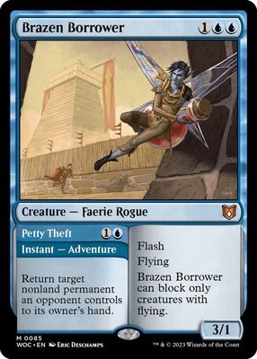 SJ Brazen Borrower - Commander: Wilds of Eldraine (WOC) Commander: Wilds of Eldraine