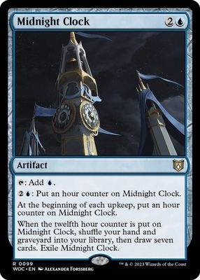 Midnight Clock - Commander: Wilds of Eldraine (WOC) Commander: Wilds of Eldraine