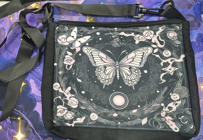 KM Bolso de Tela, Mariposa rosada🩷