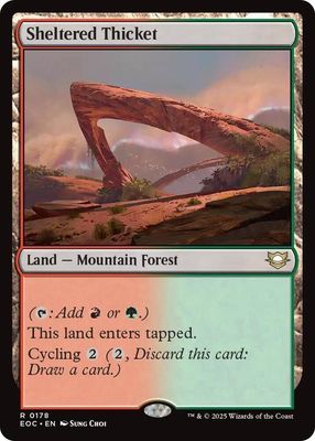 SJF Sheltered Thicket - Commander: Edge of Eternities (EOC)----