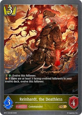 Reinhardt, the Deathless - BP11: Bullet of Fate (BP11) BP11: Bullet of Fate. FOIL