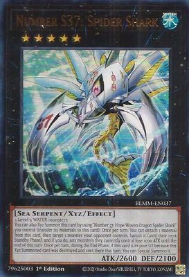 Number S37: Spider Shark - Battles of Legend: Monster Mayhem (BLMM) Ultra Rare