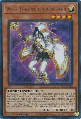 Weiss, Lightsworn Archfiend - 2025 Mega-Pack (MP25) Ultra Rare