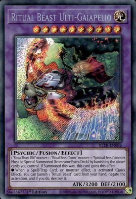 Ritual Beast Ulti-Gaiapelio - Battles of Legend: Terminal Revenge (BLTR) Secret Rare
