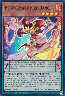 Performage Fire Dancer - Maze of the Master (MZTM) Super Rare