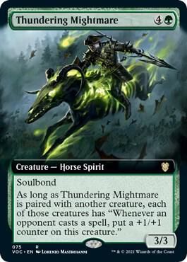 Thundering Mightmare (Extended Art) - Commander: Innistrad: Crimson Vow (VOC)