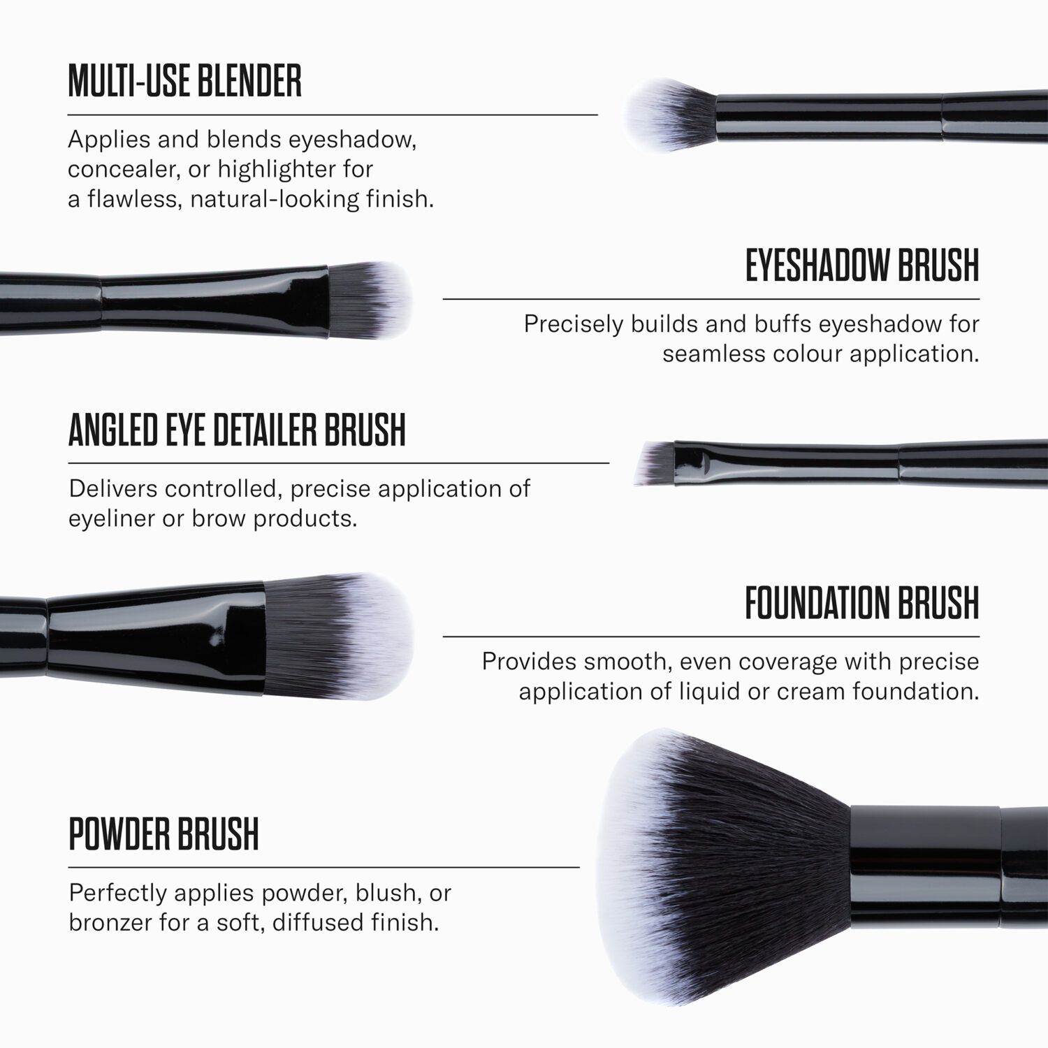 Giftset - make-up borstels
