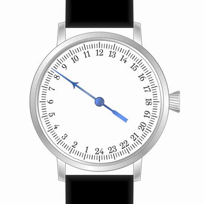 [PRE-ORDER] 24-hour single hand watch Svalbard Aurora AA42B