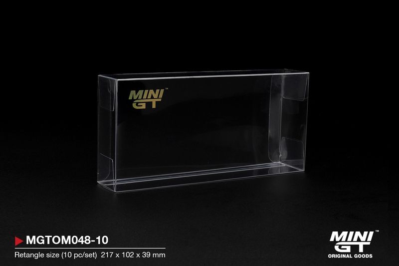 1:64 Mini GT Zubehör - Box Protector Type D: Retangle size (10 pc/set) *21,7cmx10,2cmx3,9cm*