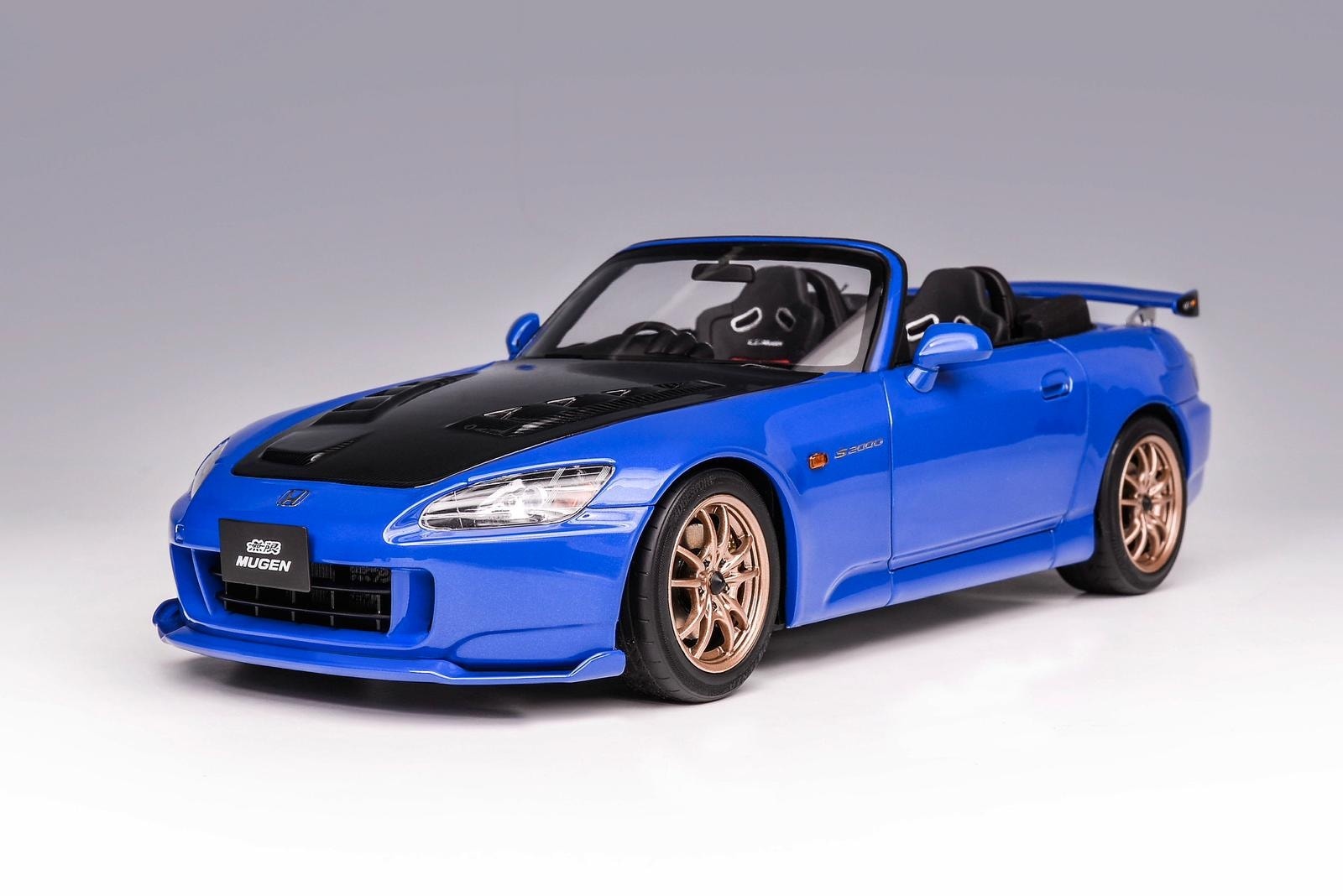 1:18 Motorhelix - 2001 Honda S2000 Spider Hardtop Mugen Blue