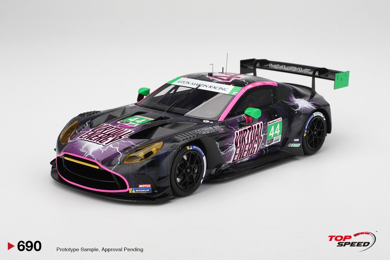 1:18 TSM - Aston Martin Vantage AMR GT3 Evo 4.0 Turbo V8 Team Magnus Racing #44 6h Imsa Watkins Glen 2025 J. Potter