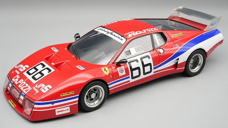 1:18 Tecnomodel - Ferrari 512BB LM 4,9L Team JMS Racing Charles Pozzi #66 24h Daytona 1979 J.C. Andruet