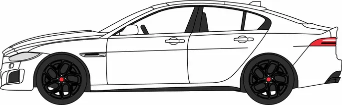 1:76 Oxford  - Jaguar XE Fuji White